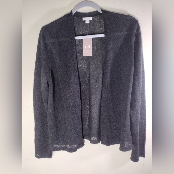 J.Jill Women Black Cardigan Size M - Picture 4 of 6